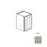 Framed Shaker Premium Wood Grey Shaker Wall Cabinet Natural clear coat 1