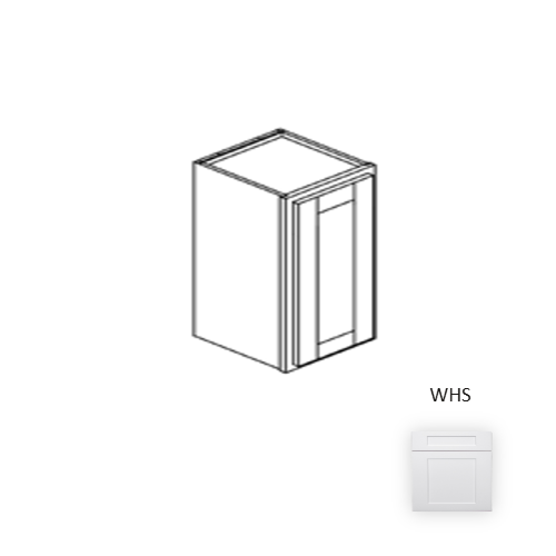 Framed Shaker Premium Wood White Shaker Wall Cabinet Natural clear coat 1