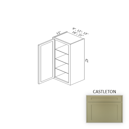 W0942 Wood Castleton Wall Cabinet Castleton 1