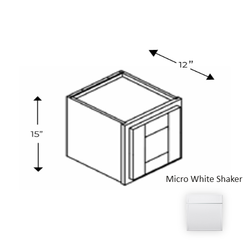 Framed Shaker Premium Wood Micro White Shaker Wall Cabinet Natural clear coat 1