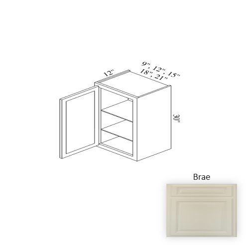 W1530 Wood Brae Wall Cabinet Brae 1