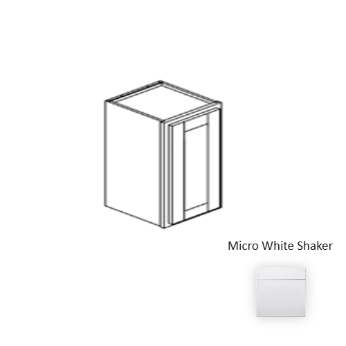 Framed Shaker Premium Wood Micro White Shaker Wall Cabinet Natural clear coat 1