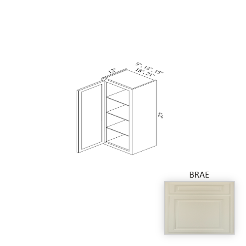 W1542 Wood Brae Wall Cabinet Brae 1