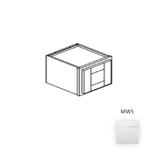 Framed Shaker Premium Wood Micro White Shaker Wall Cabinet Natural clear coat 1