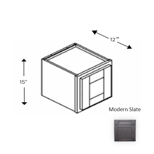 Framed Shaker Deluxe Wood Modern Slate Wall Cabinet Natural clear coat 1