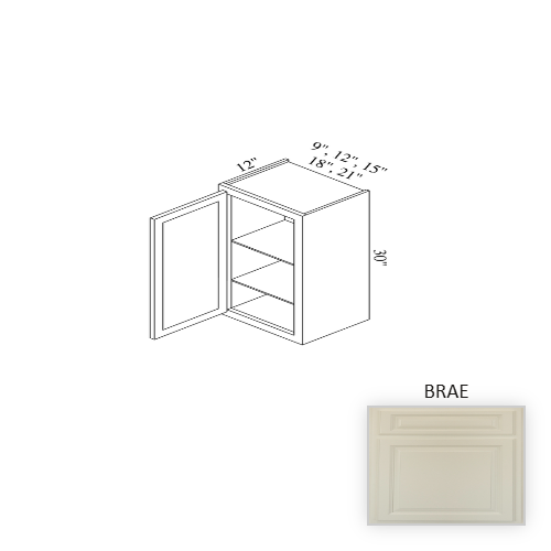 W1830 Wood Brae Wall Cabinet Brae 1
