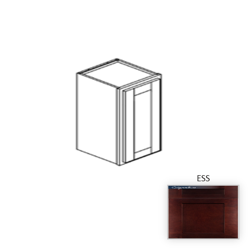 Framed Shaker Classic Wood Espresso Maple Wall Cabinet Natural clear coat 1