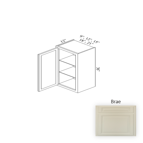 W1836 Wood Brae Wall Cabinet Brae 1