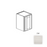 Framed Shaker Classic Wood Dove White Wall Cabinet Natural clear coat 1