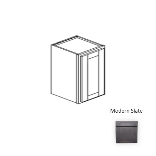 Framed Shaker Deluxe Wood Modern Slate Wall Cabinet Natural clear coat 1