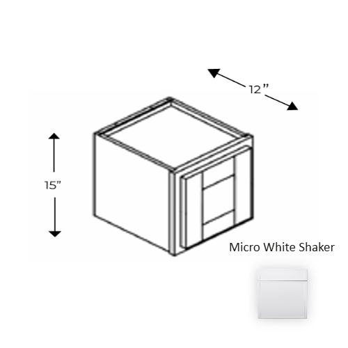 Framed Shaker Premium Wood Micro White Shaker Wall Cabinet Natural clear coat 1