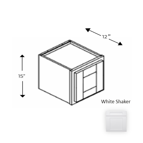 Framed Shaker Premium Wood White Shaker Wall Cabinet Natural clear coat 1
