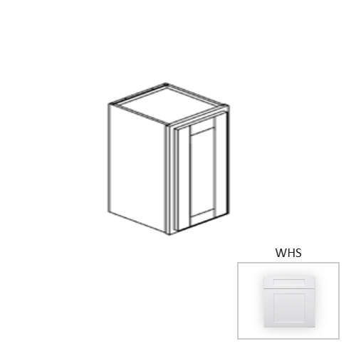 Framed Shaker Premium Wood White Shaker Wall Cabinet Natural clear coat 1
