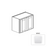 Framed Shaker Premium Wood Micro White Shaker Wall Cabinet Natural clear coat 1
