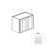 Framed Shaker Premium Wood White Shaker Wall Cabinet Natural clear coat 1