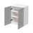 Mallorca Dolphin Gray Wood Wall Cabinet 2
