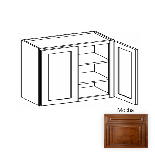W2430 Wood Mocha Wall Cabinet Mocha 1