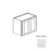 Framed Shaker Premium Wood White Shaker Wall Cabinet Natural clear coat 1