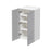 Mallorca Dolphin Gray Wood Wall Cabinet 2