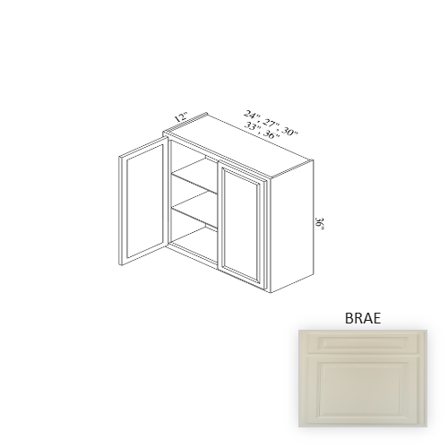 W2436 Wood Brae Wall Cabinet Brae 1