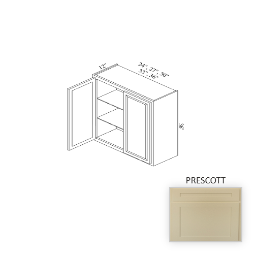 W2436 Wood Prescott Wall Cabinet Prescott 1