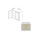 W2436 Wood White Shaker Wall Cabinet White Shaker 1