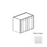 Framed Shaker Premium Wood White Shaker Wall Cabinet Natural clear coat 1