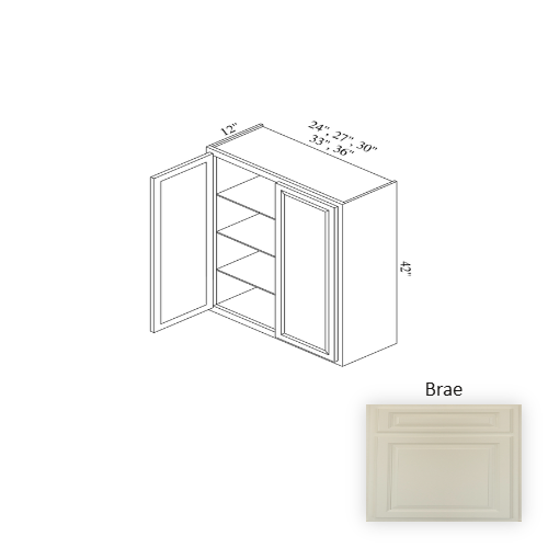 W2442 Wood Brae Wall Cabinet Brae 1