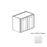 Framed Shaker Premium Wood Micro White Shaker Wall Cabinet Natural clear coat 1