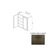 W2442 Wood Storm Gray Shaker Wall Cabinet Storm Gray Shaker 1
