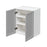 Mallorca Dolphin Gray Wood Wall Cabinet 2
