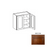 W2730 Wood Mocha Wall Cabinet Mocha 1