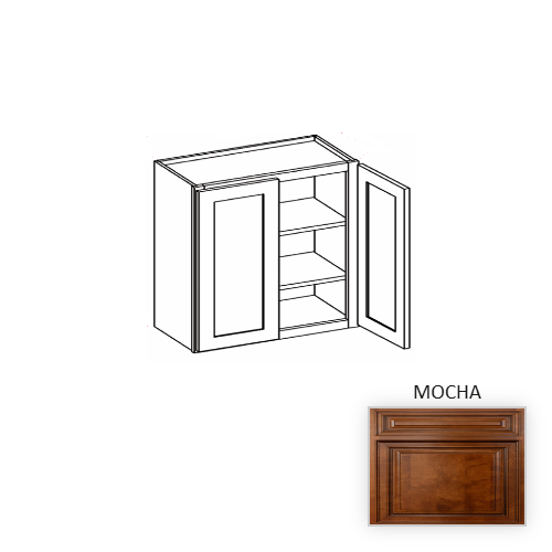 W2730 Wood Mocha Wall Cabinet Mocha 1