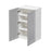 Mallorca Dolphin Gray Wood Wall Cabinet 2