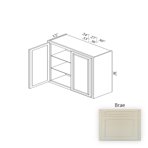 W2736 Wood Brae Wall Cabinet Brae 1
