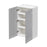Mallorca Dolphin Gray Wood Wall Cabinet 2
