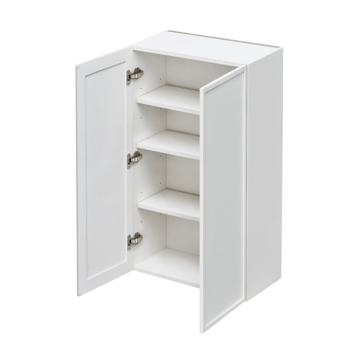 Shady White Wood Wall Cabinet 2