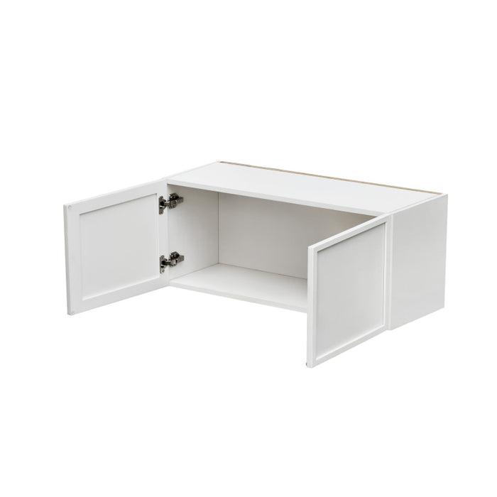 Shady White Wood Wall Cabinet 2