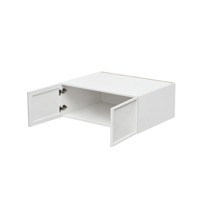 Shady White Wood Wall Bridge Cabinet 2