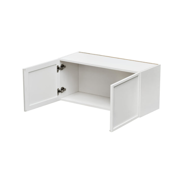 Shady White Wood Wall Cabinet 2