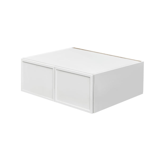Shady White Wood Wall Bridge Cabinet 1