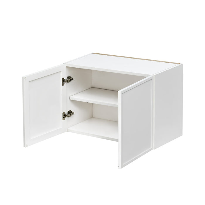 Shady White Wood Wall Cabinet 2