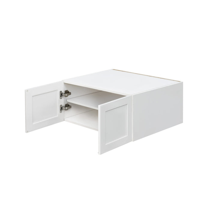 Mallorca White Wood Wall Bridge Cabinet 2