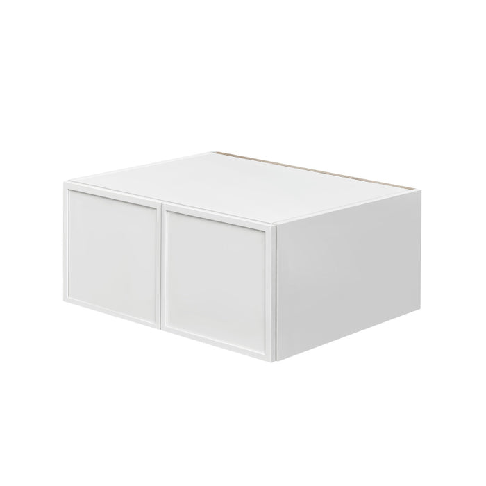 Shady White Wood Wall Bridge Cabinet 1