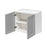 Mallorca Dolphin Gray Wood Wall Cabinet 2