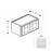 Framed Shaker Classic Wood Dove White Wall Cabinet Natural clear coat 1