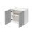 Mallorca Dolphin Gray Wood Wall Cabinet 2