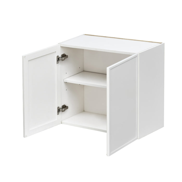 Shady White Wood Wall Cabinet 2