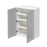 Mallorca Dolphin Gray Wood Wall Cabinet 2