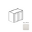 Framed Shaker Classic Wood Dove White Wall Cabinet Natural clear coat 1